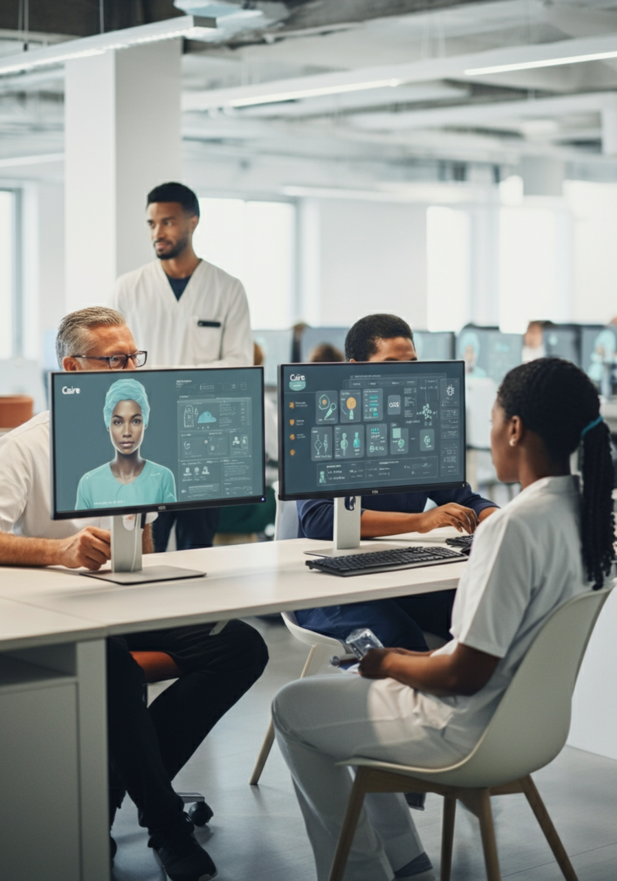 Illustration av AI-optimerad schemaläggning